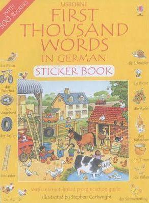 First Thousand words in German Sticker Book