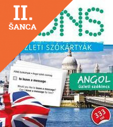Lacná kniha PONS szókártyák angol üzleti