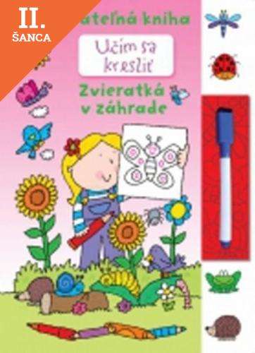 Lacná kniha Učím sa kresliť - Zvieratká v záhrade