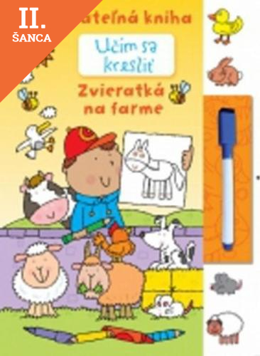 Lacná kniha Učím sa kresliť - Zvieratká na farme