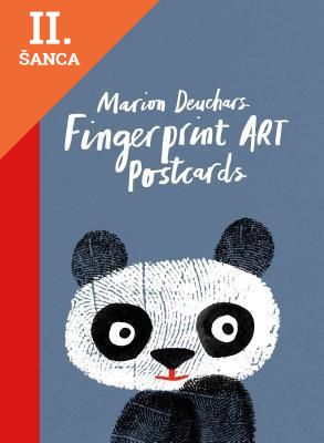 Lacná kniha Fingerprint Art Postcards: 20 Detachable Postcards