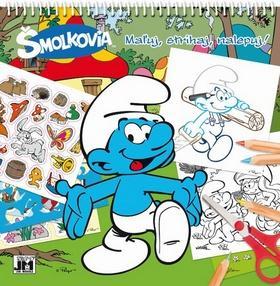 Šmolkovia Maľuj, strihaj, nalepuj!