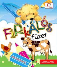 Firkálós füzet 2-3 éveseknek - Háziállatok