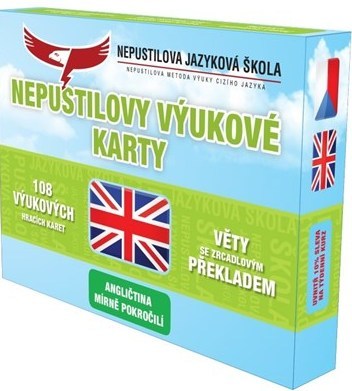 Angličtina -výukové karty-mírne pokročilí