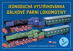 Jednoduchá vystřihovánka lokomotivy