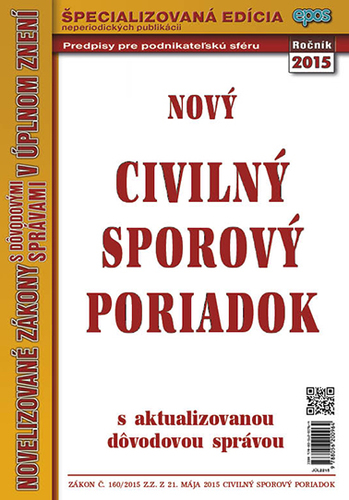 NZ 22/15 Civilný sporový poriadok