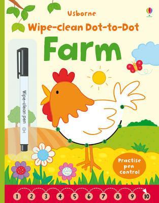 Wipe clean Dot-to-dot Farm