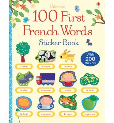100 First French Words Sticker book