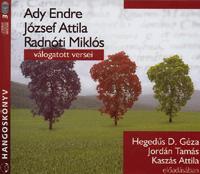 Mojzer kiádo,Kossuth Könyvkiadó Ady Endre, József Attila, Radnóti Miklós válogatott versei - Hangoskönyv (3 CD)
