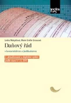 Daňový řád s komentářem a judikaturou podle stavu k 1. květnu 2015