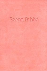 Szent Biblia - Prémium nagy rózsaszín