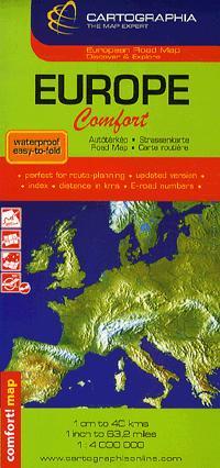 Kniha Európa Comfort 1:4000000- autótérkép - Kolektív autorov