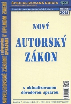 NZ č.26/15 Nový autorský zákon