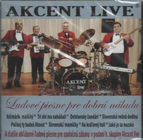 Akcent live - Ľudové piesne pre dobrú náladu   CD