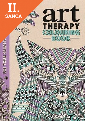 Lacná kniha The Art Therapy Colouring Book
