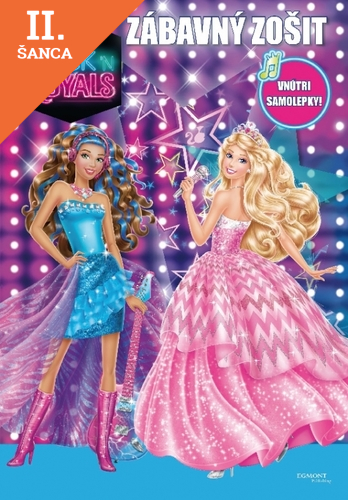 Lacná kniha Barbie Rock n´ Royals - zábavný zošit