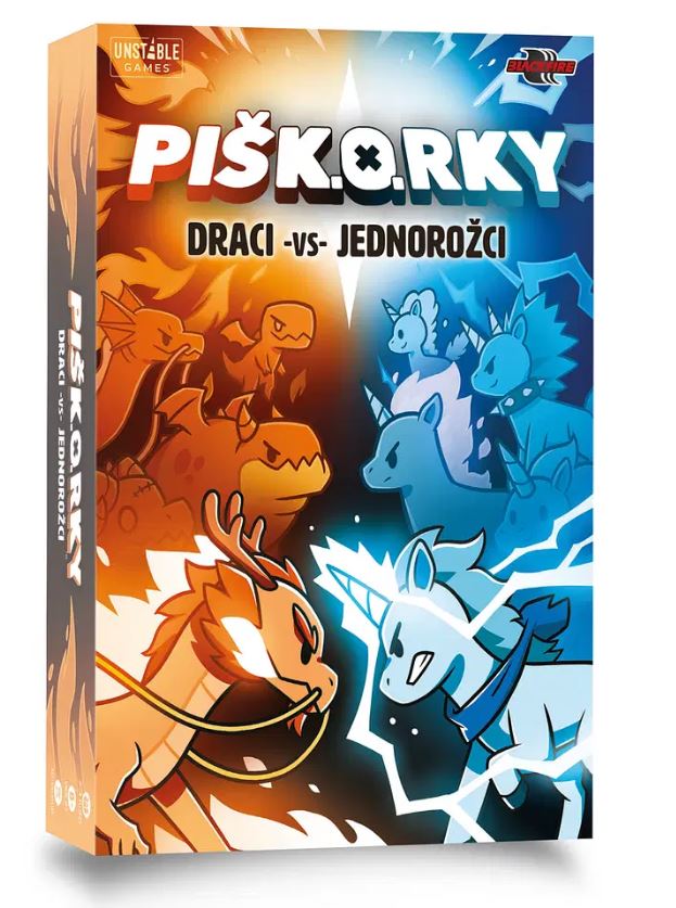 Hra PIŠK.O.RKY: Draci vs Jednorožci (hra v češtine)