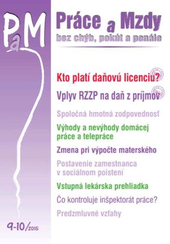 Práce a Mzdy 9-10 2015