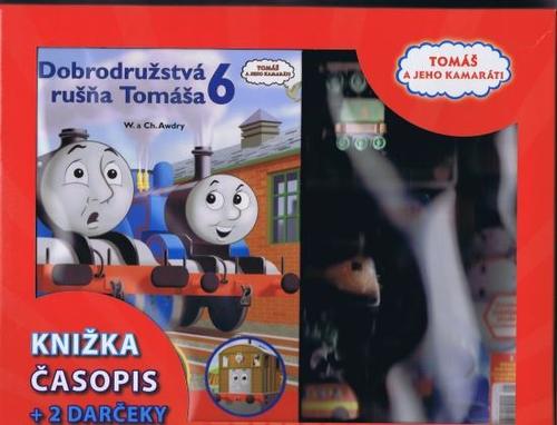 Dobrodružstvá rušňa Tomáša - knižka, časopis+2 darčeky (kufrík)