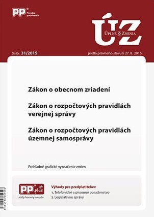 UZZ 31 2015 Zákon o obecnom zriadení
