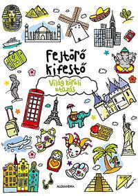 Fejtörő kifestő - Világ körüli utazás