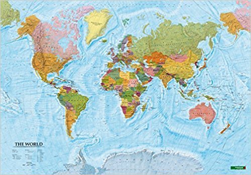 Svet nástenná mapa politická Poster 1:40Mil