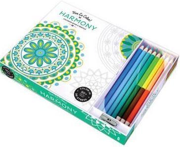 Vive Le Color Harmony Coloring Book and Pencils
