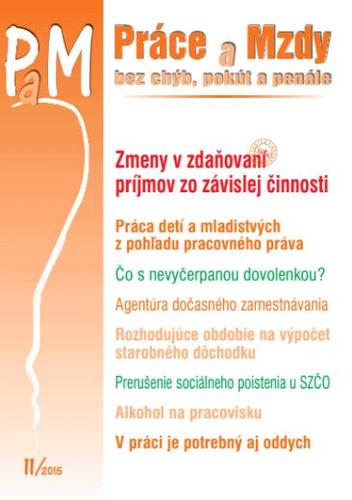 Práce a Mzdy 11 2015