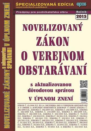 Novelizovaný zákon o verejnom obstarávaní 30 2015