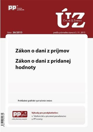 UZZ 36/2015 Zákon o dani z príjmov. Z...