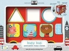 Green Start Wooden Toy Shape Sorter - Busy Bus