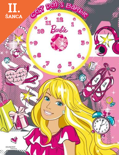 Lacná kniha Barbie - Celý deň s Barbie-kniha s hodinami
