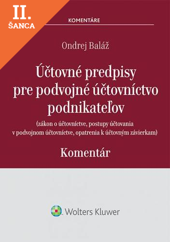 Lacná kniha Účtovné predpisy pre podvojné účtovníctvo podnikateľov – komentár