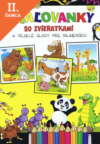 Lacná kniha Maľovanky so zvieratkami a veselé úlohy