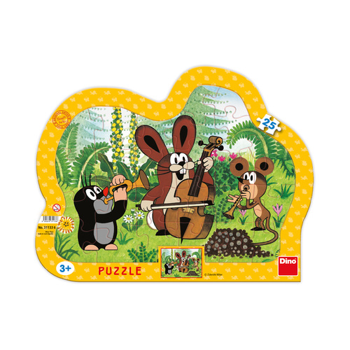 Puzzle Krtko muzikantom 25 Dino