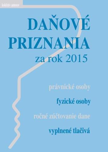 Daňové priznania za rok 2015