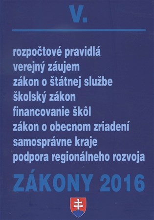 Zákony 2016 V