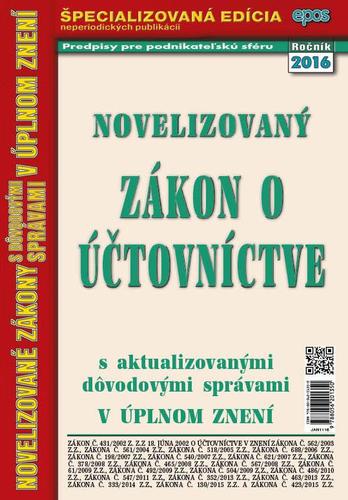 Novelizovaný zákon o účtovníctve 11 2016