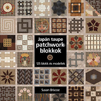 Kniha Japán taupe patchworkblokkok - Susan Briscoe