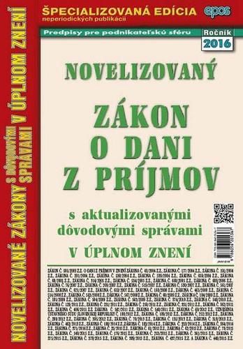 Novelizovaný zákon o dani z príjmov 12/16