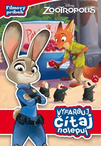 Zootropolis - vyfarbuj, čítaj, nalepuj