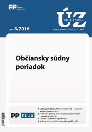 UZZ 8 2016 Občiansky súdny poriadok