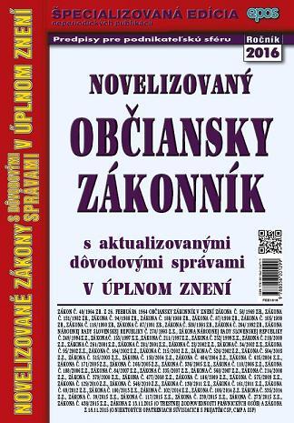 Novelizovaný občiansky zákonník 18 2016