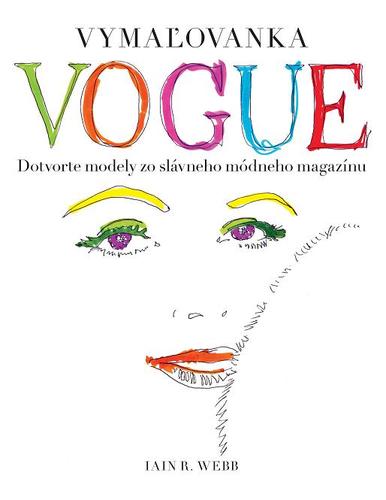 Kniha Vogue vymaľovanka