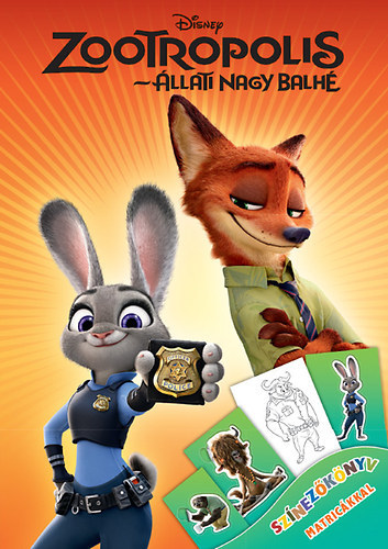 Disney - Zootropolis - Állati nagy balhé - Színezőkönyv matricákkal