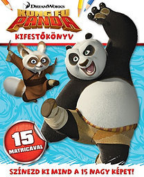 Kung Fu Panda - kifestőkönyv matricákkal