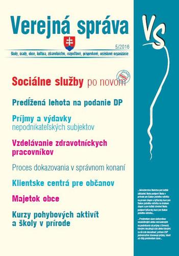 Verejná správa 5 2016