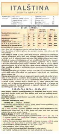 Kniha Italština – souhrn gramatiky