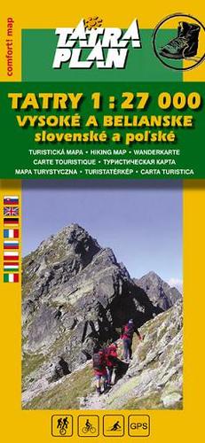 Kniha TATRY 1:27 000 Vysoké a Belianske, comfort, SK - Kolektív autorov