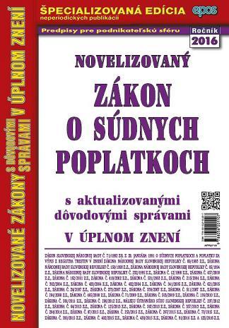 Novelizovaný Zákon o súdnych poplatkoch 27 2016